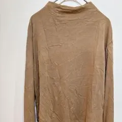 GAP ギャップ 【XS】ハイネックカットソー ブラウン 長袖 レディース