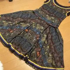 伊太利屋❤️幾何学模様 ノースリーブセットアップのサムネイル