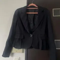 Rew de Rew テーラードジャケット M 黒 フリル付き