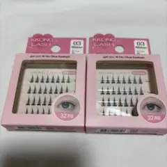 韓国ダイソー ノーグルー つけまつげ 03 2個