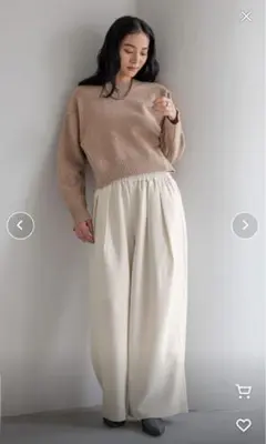 ローリーズファーム　ウールライクイージーパンツ