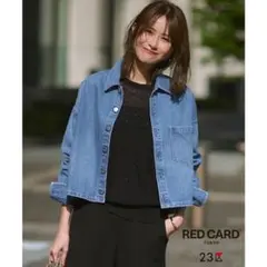 23区L【RED CARD TOKYO×23区】クロップド デニム ジャケット
