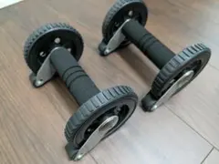 복근 롤러 2개 세트 양손용 마개가 달린 흉근 근육 트레이닝