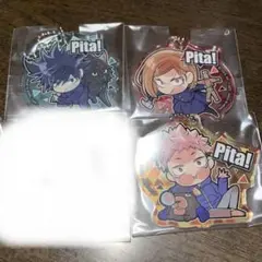 呪術廻戦 ぴた！でふぉめ 虎杖悠仁 伏黒恵 釘崎野薔薇 アクリルキーホルダー