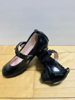 女児 フォーマル靴 黒エナメル　21cm Catherine Cottage