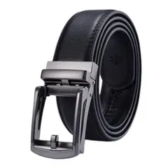 ベルト メンズ 穴なし 本革 オートロック 無段階調整 130cm ビジネス