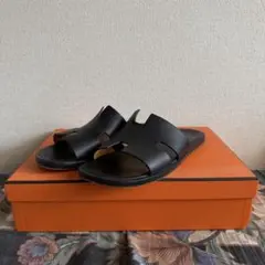 【美品】hermes イズミール　エルメス　レザーサンダル（ギャランティー付）のサムネイル