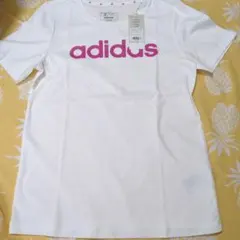 新品.未使用 adidas ホワイト Tシャツ 160