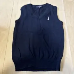 East Boy ネイビー Vネック ベスト 140