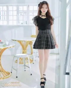 7321様専用 michellMacaron ツイード美脚スカート Sサイズ