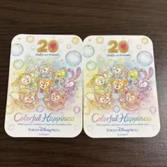 ディズニー ディズニーシー ダッフィー 20周年 ステッカー シール