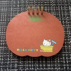 【平成レトロ】　サンリオ　ハローキティ　リング　メモ帳　トマト　2004年