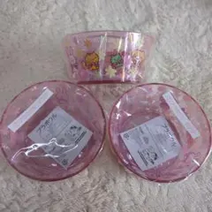 ポムポムプリン　一番くじ　ボウル　お皿　サンリオ　夏　クリア