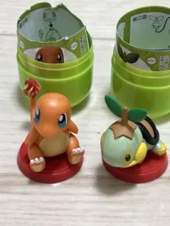 ポケモン　チョコエッグ　ヒトカゲ　ナエトル