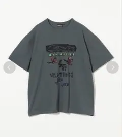 【 WILD THINGS / ワイルドシングス】ウッド カット Tシャツ Mのサムネイル