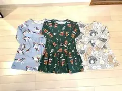 H&Mキッズワンピース 3点　120〜130cm