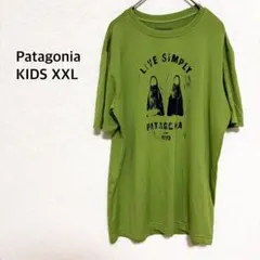パタゴニア◎半袖Tシャツ グリーン スポーツウェア アウトドア 子供XXL男XSのサムネイル