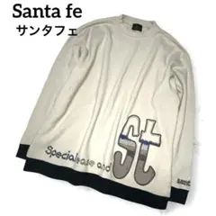 santa fe（サンタフェ） トレーナー ワッフル 長T 刺繍ロゴ