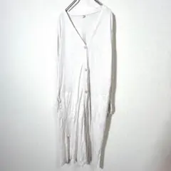 UNIQLO ユニクロ　ロングカーディガン　薄手　生成り　L