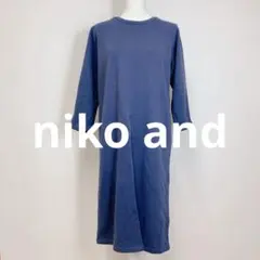 美品 niko and... フロントスリット ワンピース 4
