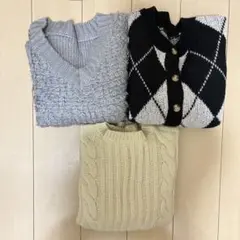 ニット セーター 3点セット まとめ売り