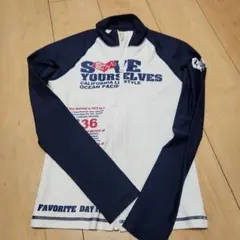 Ocean Pacific ラッシュガード Mサイズ ホワイト/ネイビー