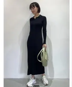 LAGUNAMOON カラーネックタイトニットワンピース ※ 定価15400円