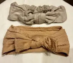 ベビー用リボン　ヘアバンド2個セット