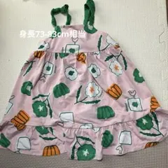モイモルン　ノースリーブワンピース花柄 90cm(身長73-83cm相当)のサムネイル