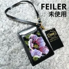 【未使用】FEILER フェイラー パスケース カードケース レザー