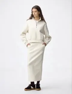 GU ヘビーウェイトスウェットナロースカートXS