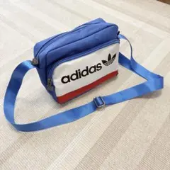 adidas ショルダーバッグ 青/白/赤
