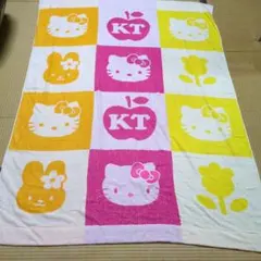 ハローキティ　タオルケット　新品未使用品　2001 ハローキティ - キティ♡タオルケット敷きパッド♡レア値下げ！の通販