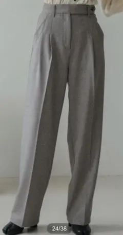 【Bab】センタープレスツータックスラックス