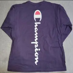 Champion 紫色 長袖カットソー