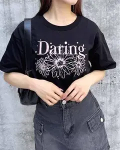 INGNI フラワーロゴTシャツ