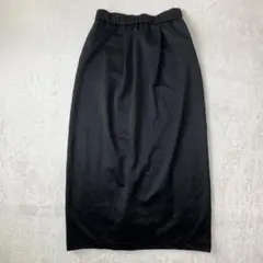 ボンルシール ロングスカート 黒 Ｆ ウエストゴム タイト ロング丈　きれいめのサムネイル