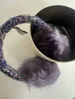 UGG パープルファー　イヤーマフ S/M