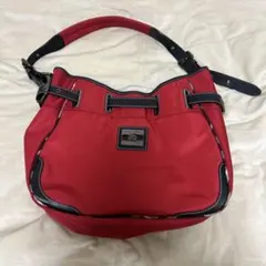 バーバリーブルーレーベル　ナイロンハンドバッグ　ノバチェック　ワンショルダー