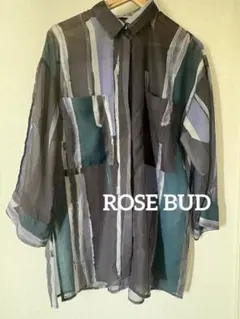 ROSE BUD アート柄 シアーシャツのサムネイル