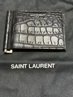 SAINT LAURENT マネークリップ クロコ型押しのサムネイル