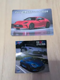 FUJI 86/BRZ STYLE 2026 限定トレカ ＆ 非売品ステッカー