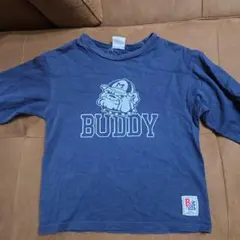 BREEZE 長袖カットソー BUDDYプリント ネイビー 120