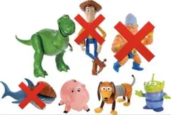 トイストーリー　マテル(MATTEL) レックス　スリンキー　ハム　エイリアン トイストーリー マテル(MATTEL) レックス スリンキー ハム エイリアン