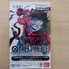 完全未開封 ワンピースカード 少年ジャンプ 応募者全員サービス 19号