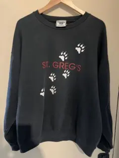 90s Lee ヘビーウェイト 肉厚 スウェット 黒 ST. GREG'S XL