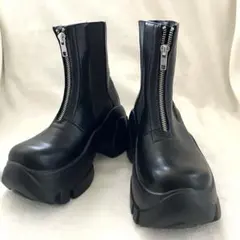 美品 SLY FRONT ZIP CHUNKY ブーツ S 厚底 チャンキー - メルカリ