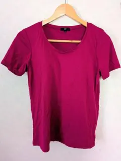 ピンク 半袖 ブラトップTシャツ ヨガ　トレーニング