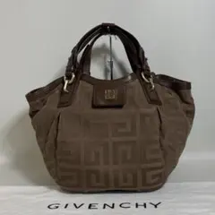 2605-278｜美品｜ジバンシィ ハンドバッグ ブラウン 4Gロゴのサムネイル