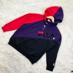『FILA』フィラ (M) ハーフジップ プルオーバー パーカーのサムネイル
